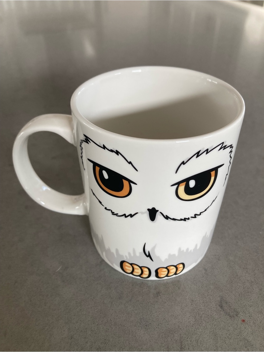 White Paladone Owl Face Porcelain Coffee Mug